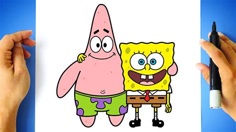 spongebob how to draw step by step|how to draw spongebob and patrick.